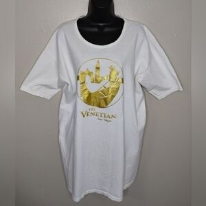VINTAGE the venetian las vegas women's one size t-shirt casino made in USA NWOT